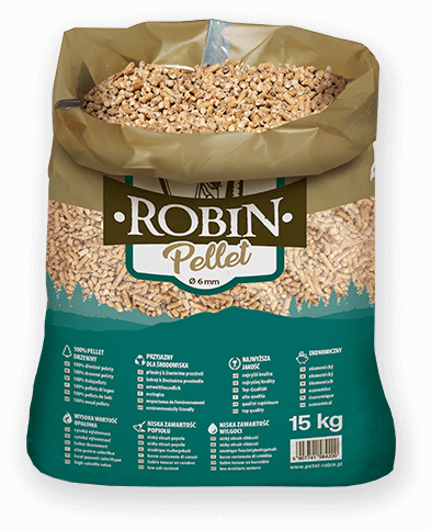 worek pelletu opałowego Robin do kupienia w Rejowcu Fabrycznym lub sklepie internetowym